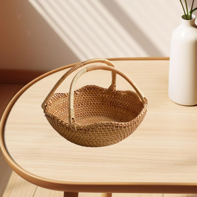 Panier de rangement,Mini paniers de rangement en plastique tissé à la Panier de rangement,Mini paniers de rangement en plastique tissé à la