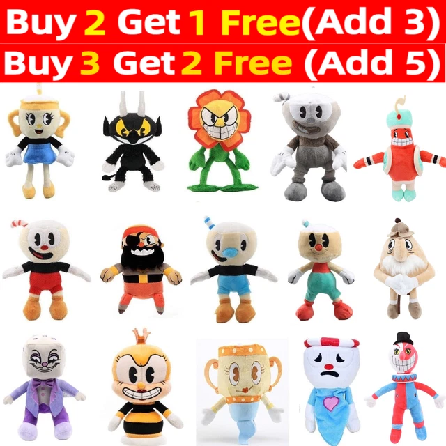 UK CUPHEAD PLUSH Doll Toys Mugman Puphead King Dice Devil Soft Plushies ...