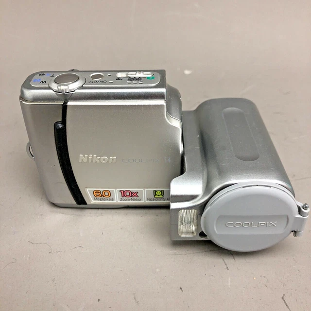 Nikon Coolpix S4 Digital Camera Unique Swivel Body 10x Optical Zoom 52126 CP