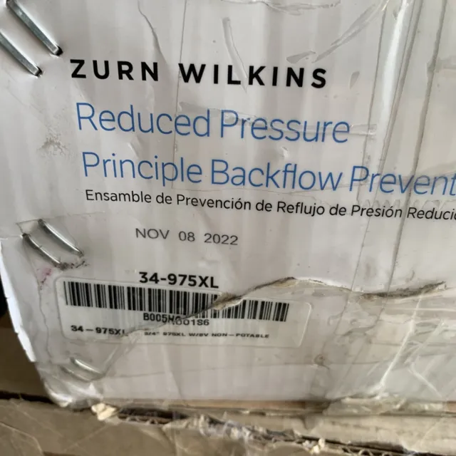Wilkins 34-975XL3 3/4-Inch Lead Free Reduced Pressure Backflow Prevent-part Only