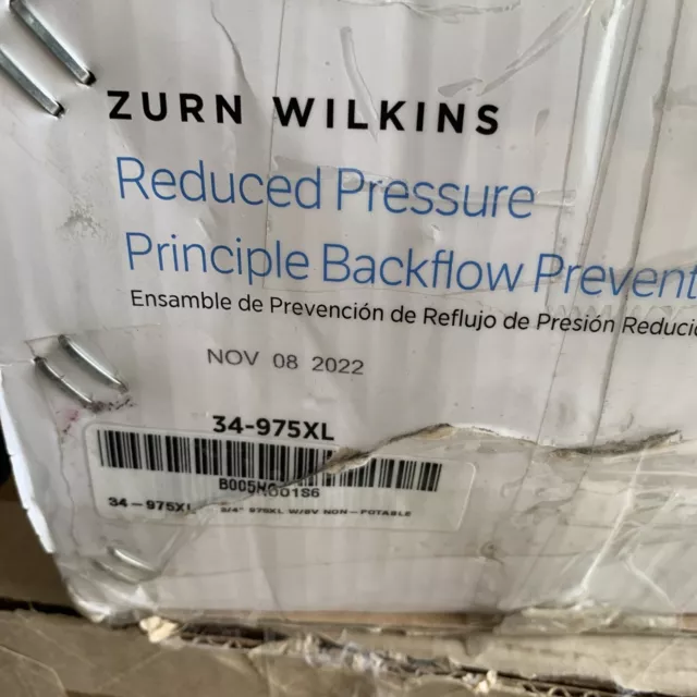 Wilkins 34-975XL3 3/4-Inch Lead Free Reduced Pressure Backflow Prevent-part Only