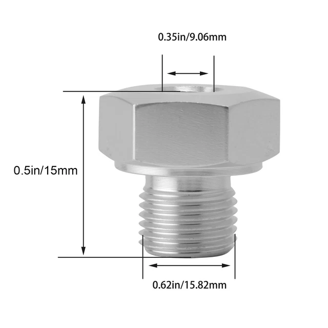 Adattatore sensore pressione olio M16x1,5 a 1/8NPT raccordo alluminio per GM LS OCH