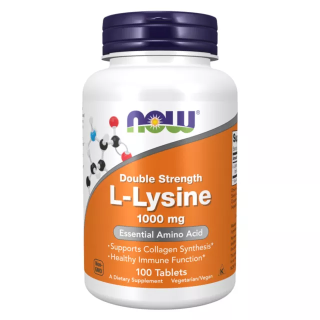 Now Foods L-Lysine  1 000 mg  100 Tablets NOW0113