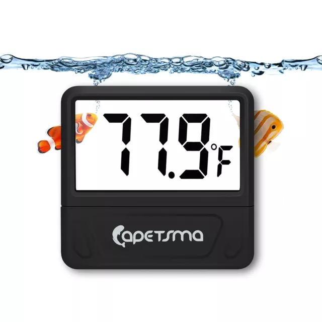 Aquarium Thermometer Digital Fish Tank Thermometer Accurate Reptile Thermometer