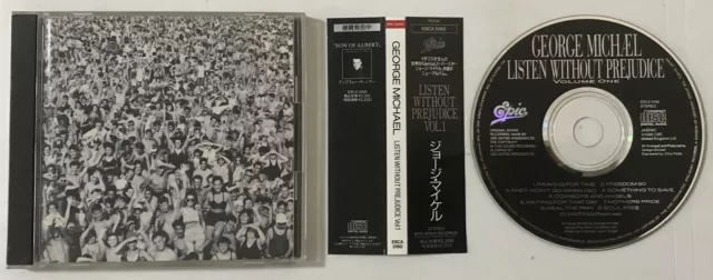 George Michael Listen Without Prejudice Japanese CD + Obi + Lyric Book V. Rare 2