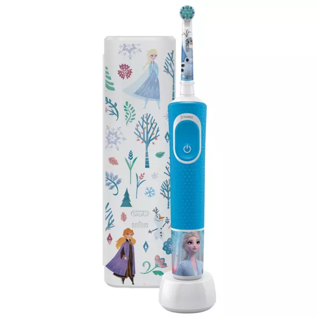 Oral-B Vitality Kids Disney Frozen Electric Toothbrush Giftset for Ages 3+, Blue 2