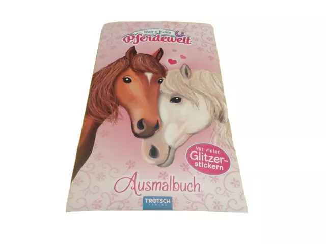 Meine bunte Pferdewelt NEU Malbuch malen Kinder Mädchen