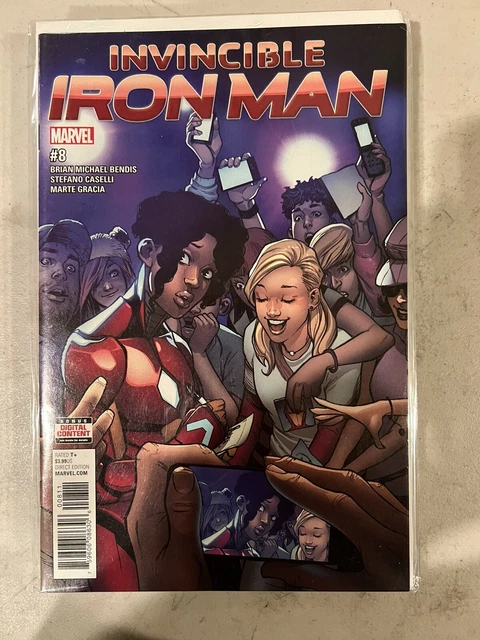 Invincible Iron Man #8 Marvel Comics 2017 Riri Williams Ironheart Nm