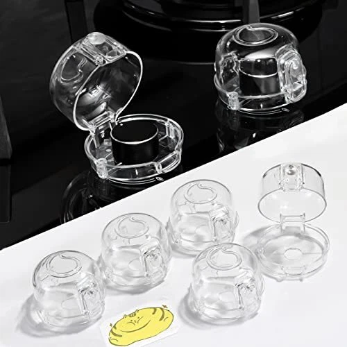 Stove Knob Covers for Child Safety - Baby Proofing Gas Stove Knob Covers Pack