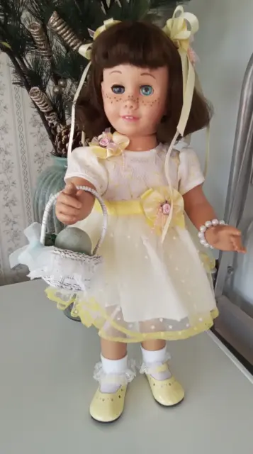 Pre-owned Prototype NON-TALKING Chatty Cathy Doll & New Spring Outfit