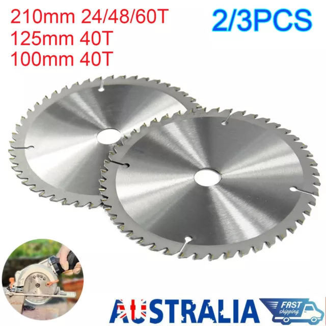 Wood Cutting TCT Circular Saw Blade Disc 210mm 125mm 100mm 24T 48T 60T 40 Teeth