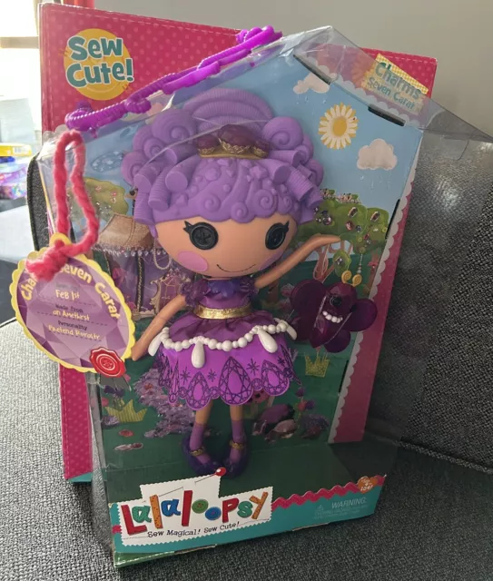 BNIB Lalaloopsy Charms Seven Carat Purple Amethyst Full Size Doll Rare