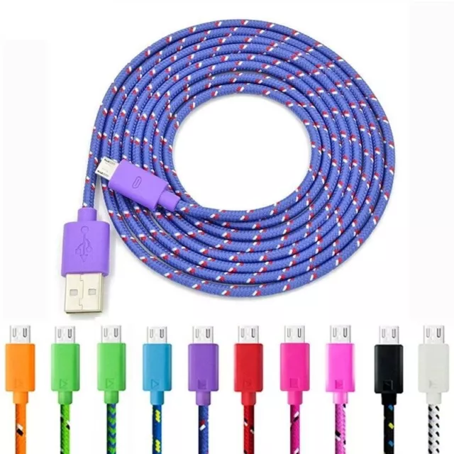 IPhone Kabel Nylon USB A auf iPhone Ladekabel - verschiedene Farben 1,5M