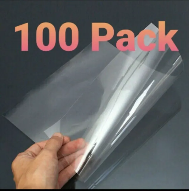 100% Clear Transparency Film for  Laser jet  8.5x11 100 Sheet Screen Printing