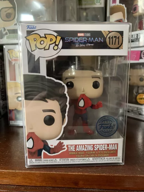 Funko Pop Figur Marvel Spiderman The Amazing Spider-Man 1171 Mit Protektor