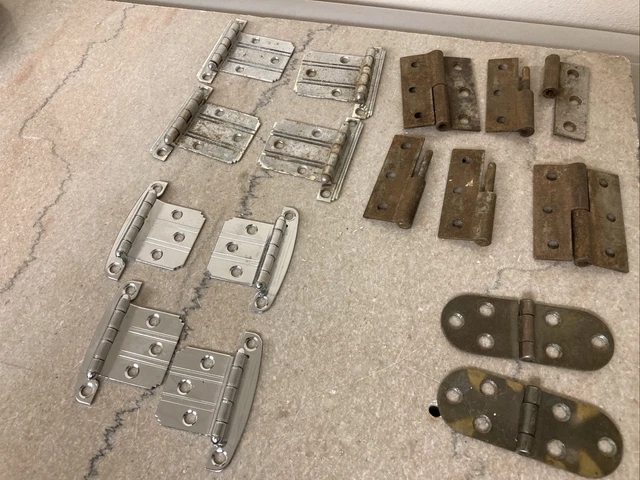 Misc Lot Of hinges vintage antique cabinet hardware