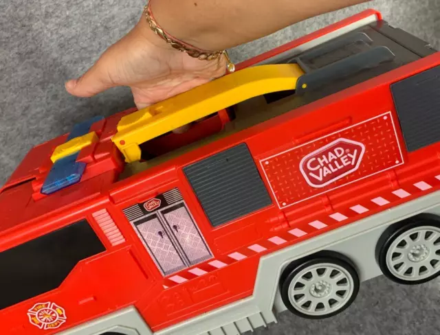 Chad Valley Folding Lights and Sounds Fire Truck Only Playset & Parking Garage