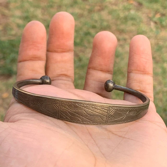 Very Old Rare Ancient Viking Bracelet Silver Artefact Authentic Amazing
