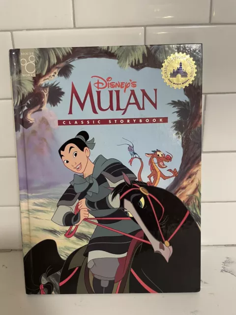 Vintage 1998-Disney’s-Mulan Classic Story Book Hard cover-Pre Owned-Collectible