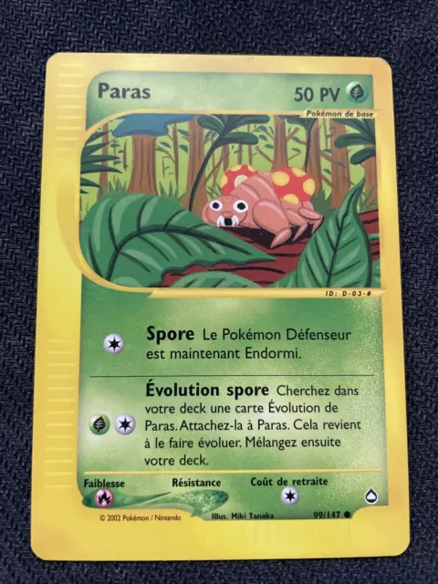 Paras Commune - Pokemon 99/147 Aquapolis Proche Du Neuf Fr