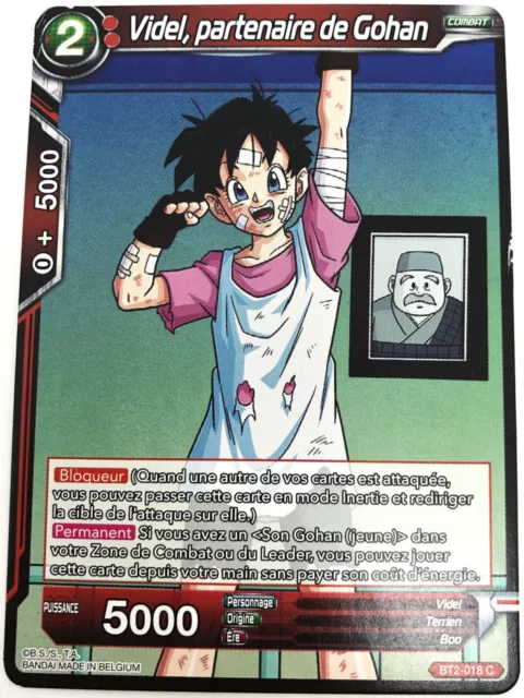 Carte Dragon Ball Super Videl, partenaire de Gohan : BT2-018 C -VF-