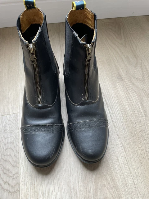 Shires Equestrian Moretta Clio Riding Paddock Boots Woman’s Size 9 Black Used