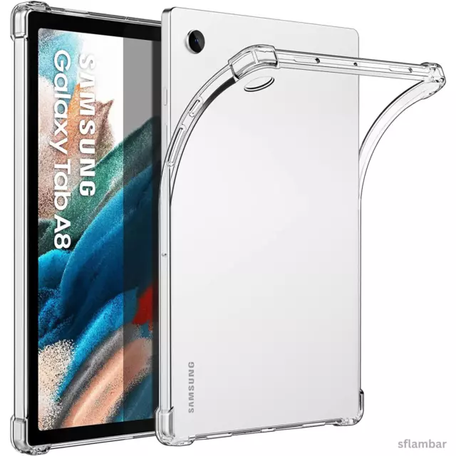 For Samsung Galaxy S7 S8 S9 Plus A7 A8 Tablet Clear Bumper Silicone Case Cover