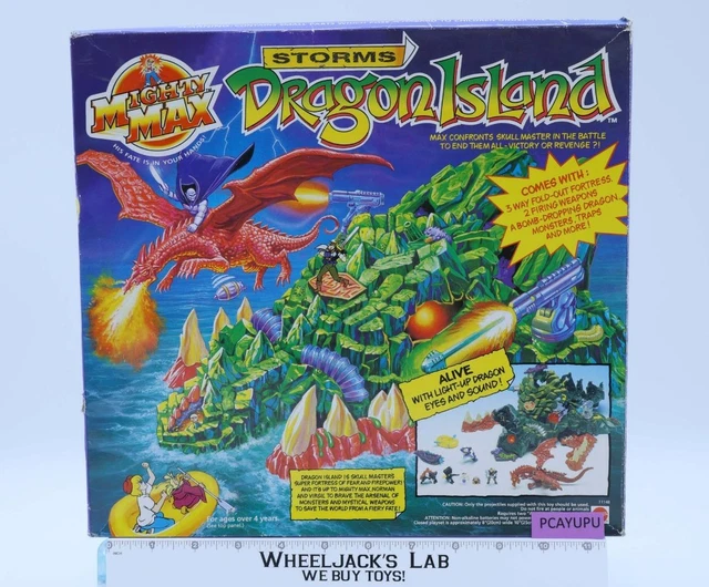 MIGHTY MAX STORMS Dragon Island W/Box WORKS1993 Bluebird Toys Playset