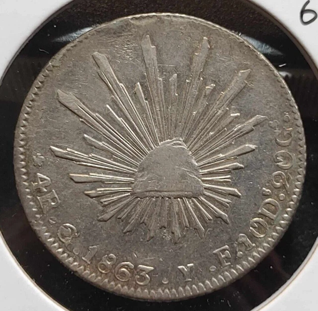 Mexico 1863 Go YF 4 Reales