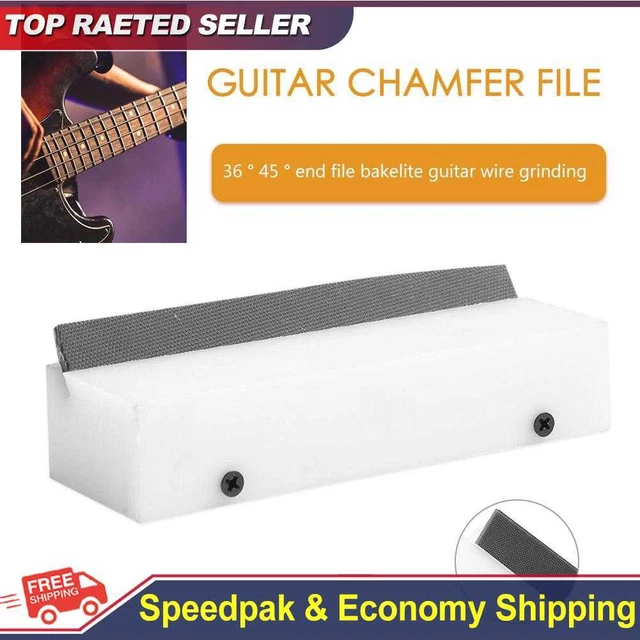 Gitarren-Bundabschrägungsfeile, 35-Grad-Schneidkante, Gitarrenbauer-Reparatur (e