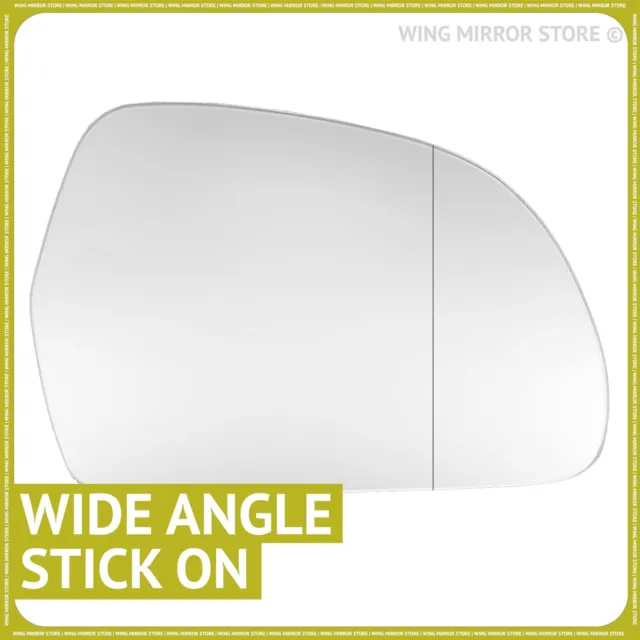 Right hand Driver side for Skoda Superb 08-15 wing mirror glass Wide Angle
