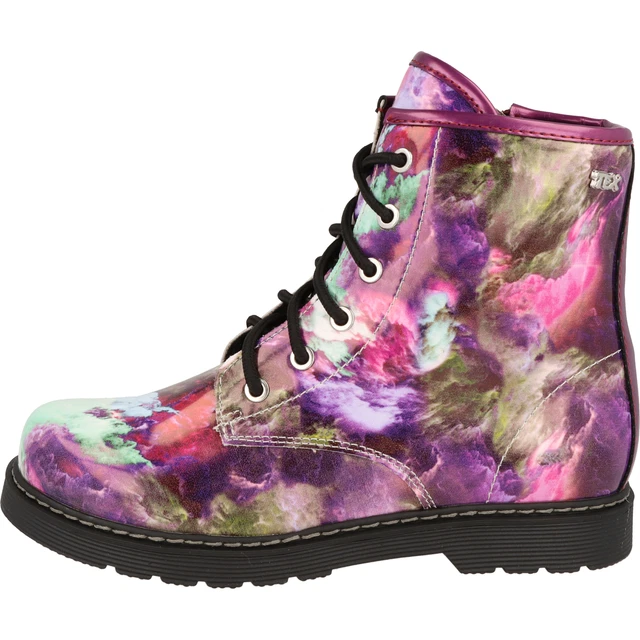 Indigo Fille Chaussures Tex Hiver Bottes Fourrées à Lacets 452-190 Violet Reißv 2
