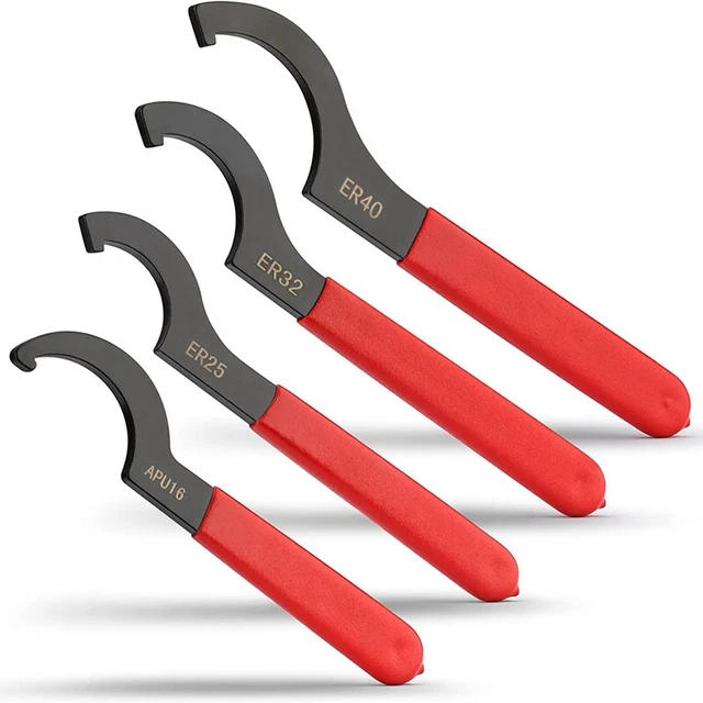 Coilover Wrench Wrench, 4PZ Set di Chiavi per Chiavi Antiscivolo, Chiave Un L4P8