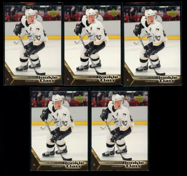 5 Lot 2005-06 Upper Deck Rookie Class Sidney Crosby RC #1