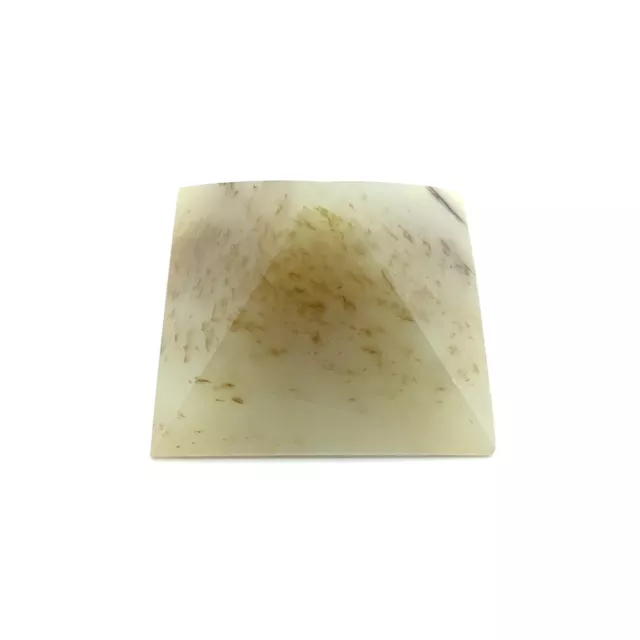 Siberian Jade Pyramid Carving Honey Brown Nephrite Jade Vitim River Siberia