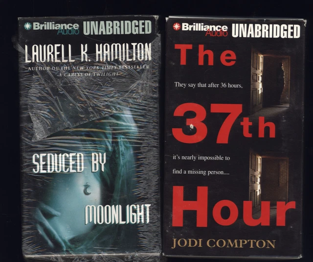 lot of 2 * AUDIO BOOK Cassette*JODI COMPTON 37th Hour Laurell Hamilton Moonlight