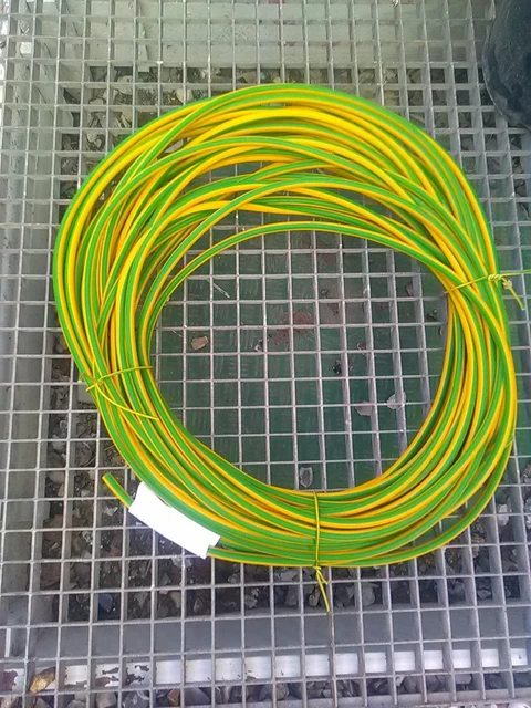 1 x 5m : fils / cable de terre  HO7-VK 35 mm² souple( bretelle disponible )