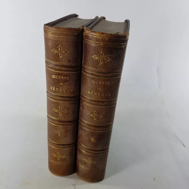 Sénèque, Oeuvres,  1860-61, en 2 vol., PHILOSOPHIE ANTIQUE, POLITIQUE