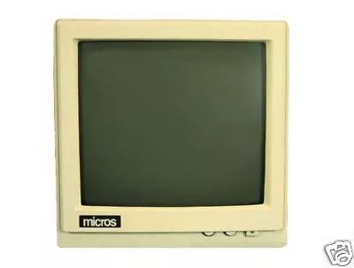 Micros 2400/2700 Kitchen CRT (Model CH3423T), 12" VIDEO DISPLAY MONITOR