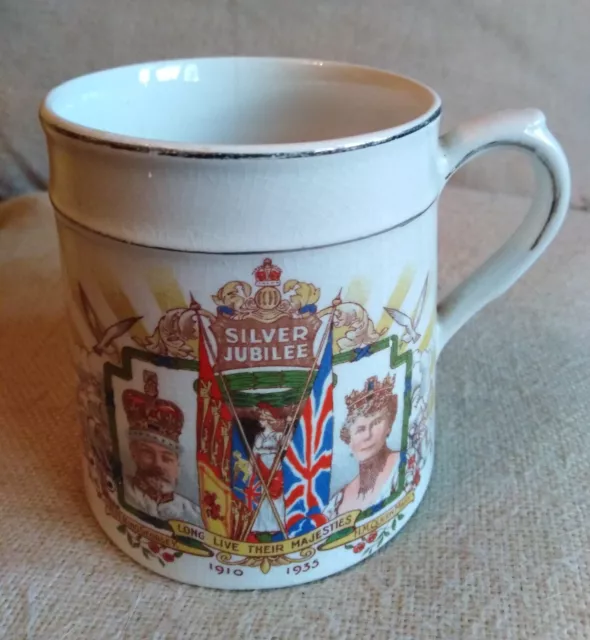 Silver Jubilee Tankard Mug Cup. King George & Queen Mary By Wagstaff & Brunt
