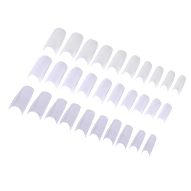 500Pcs Clear White Natural French False Acrylic Nail Art Tips UV Gel GwJ~m' 3