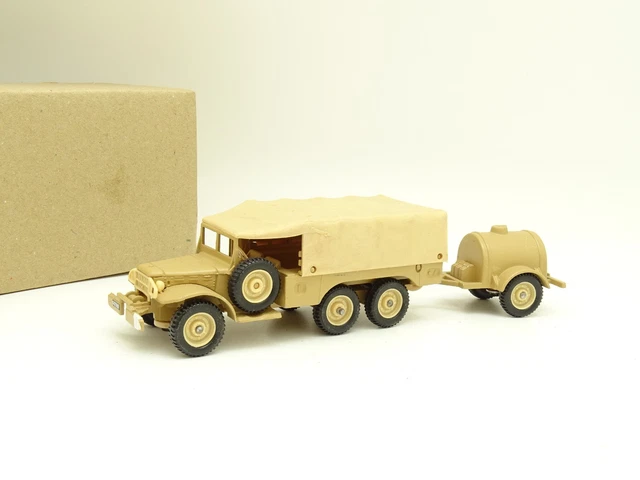 Solido Verem 1/50 Char Dodge 6x6 + Remorque Barque WW2 Allié - Vert - Neuf Sous Boîte