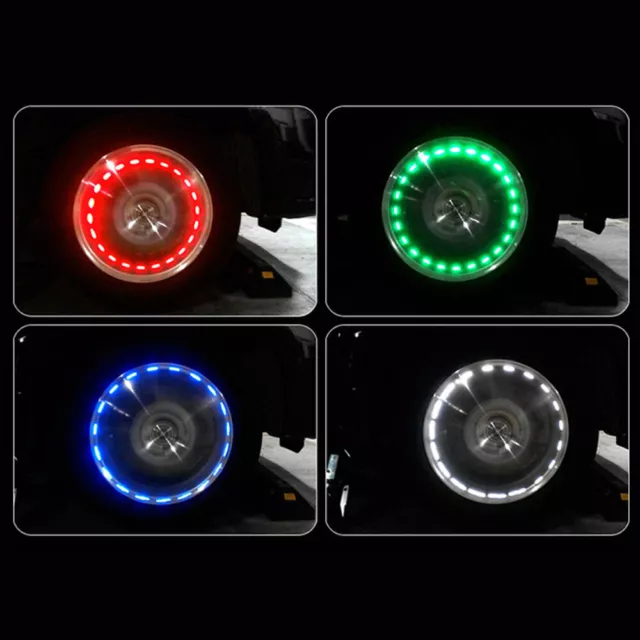 15 Modes Solar Energy LED Car Wheel Tyre Tire Air Valve Stem Cap LED Lamp Lights