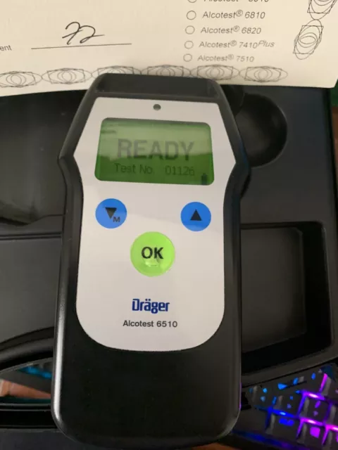 Drager Alcotest 6510 Alcohol Breathalyzer DPS DUI BAC Used.  Inspected / tested