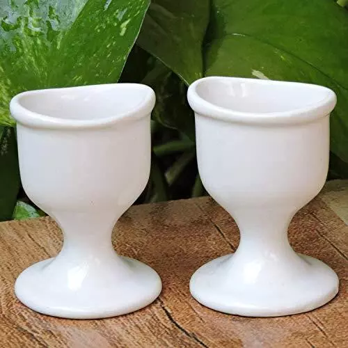 Porzellan-Keramik-Augenspülbecher für saubere und gesunde Augen 2 Stück mit S...