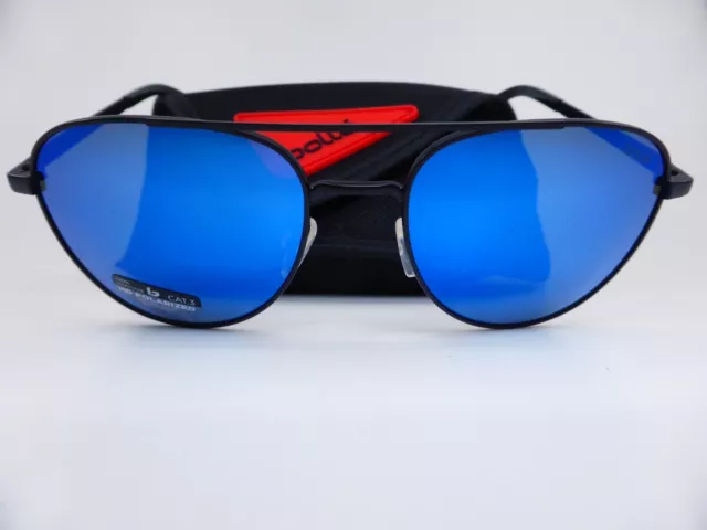 Bolle Sunglasses EVEL Matte Black - HD POLARISED Offshore Blue Cat 3 Lenses