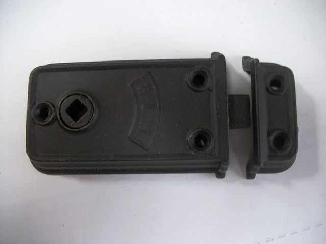 Vintage Cast Iron Interior Surface Mount Door Passage Latch Set