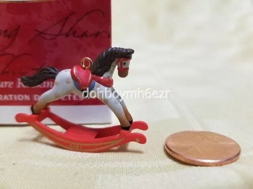 Hallmark 2001 Miniature Rocking Horse Christmas Ornament