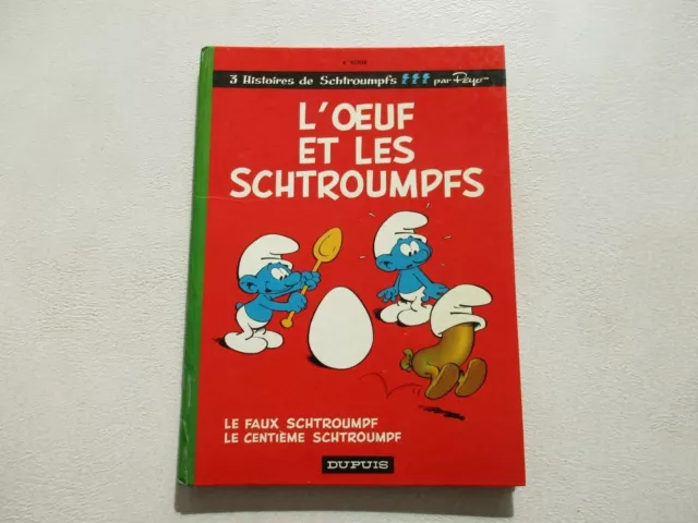 Schtroumpfs T4 Be/Tbe L'oeuf Et Les Schtroumpfs Edition Originale 1968 Refv2