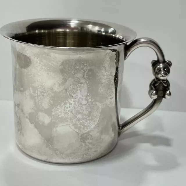 Hallmark Silver-Plated Teddy Bear Cup Gift, Baby first cup.